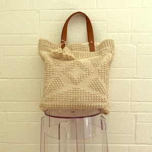 Tassel tinsil boho beach or festival bag.